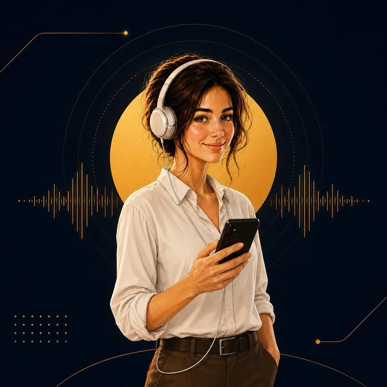 Person practicing languages with Talkio